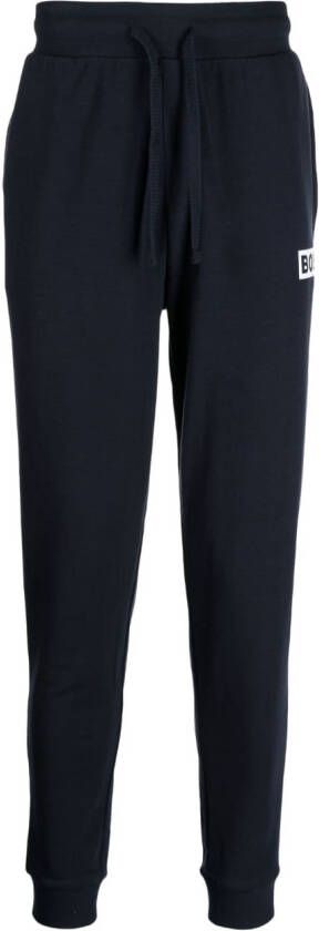 BOSS Trainingsbroek met logoprint Blauw