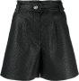 BOSS High waist shorts Zwart - Thumbnail 1