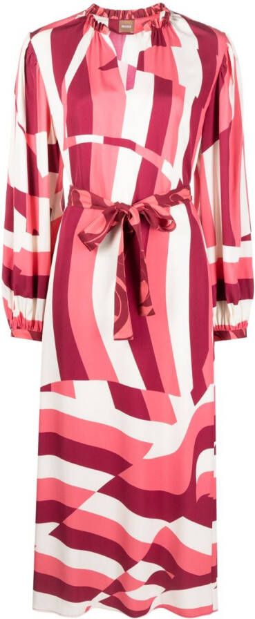 BOSS Mouwloze maxi-jurk Roze