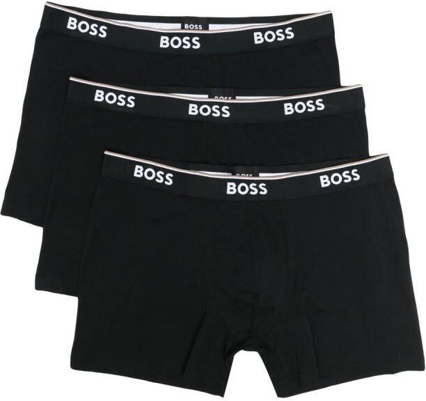 BOSS Set van drie boxershorts Zwart