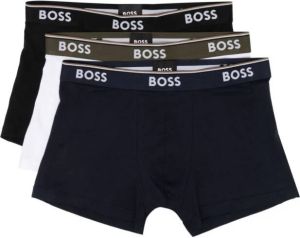 BOSS Set van drie boxershorts met logo Zwart