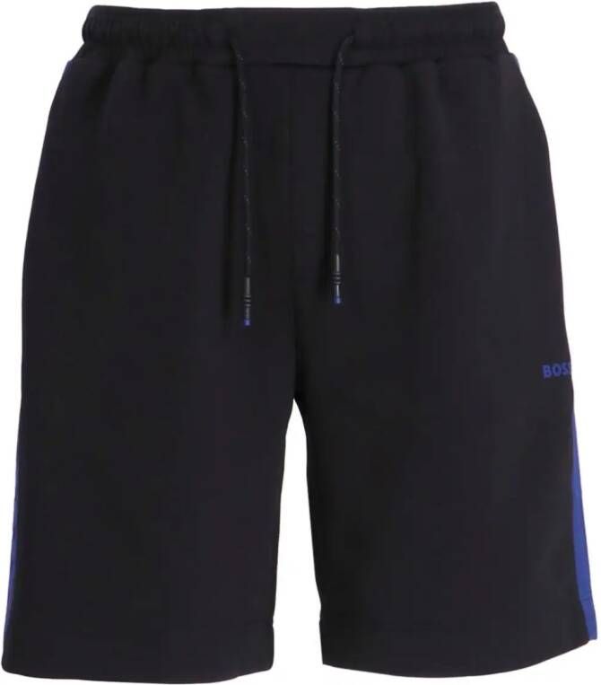BOSS Shorts met geborduurd logo Blauw