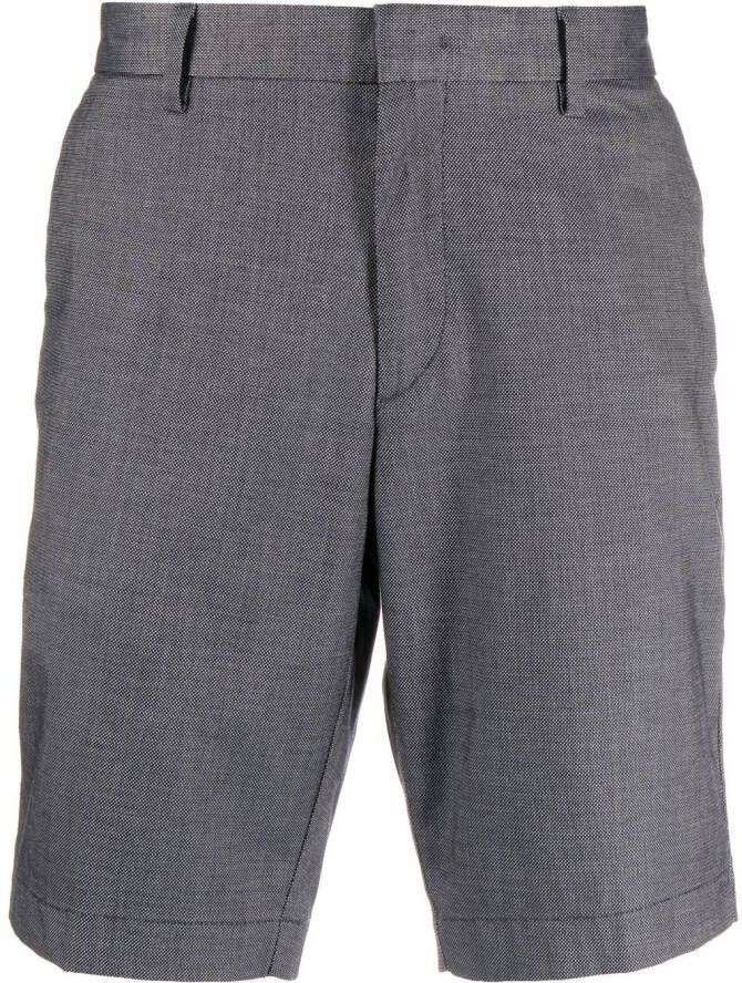 BOSS Slim-fit chino shorts Blauw