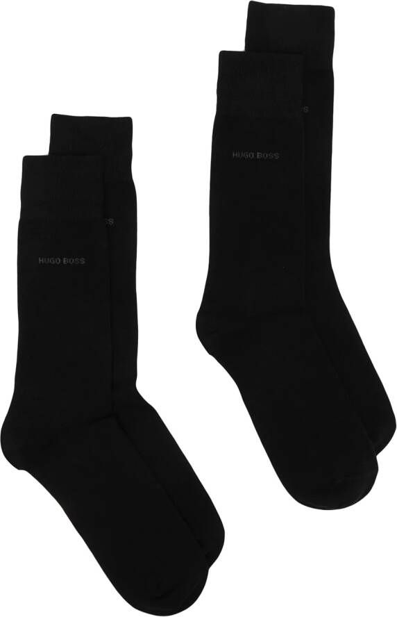 BOSS Sokken met logoprint Zwart