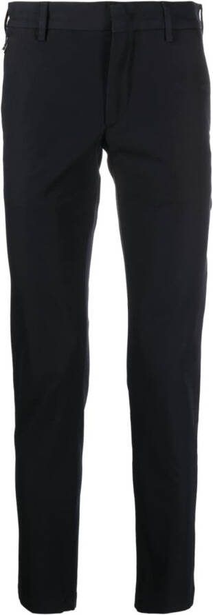 BOSS Stretch-katoenen slim-fit broek Zwart