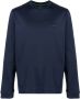 BOSS Sweater met logoprint 410 NAVY - Thumbnail 1
