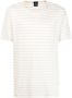 BOSS T-shirt met horizontale streep Beige - Thumbnail 1