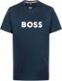 BOSS T-shirt met logoprint Blauw - Thumbnail 1