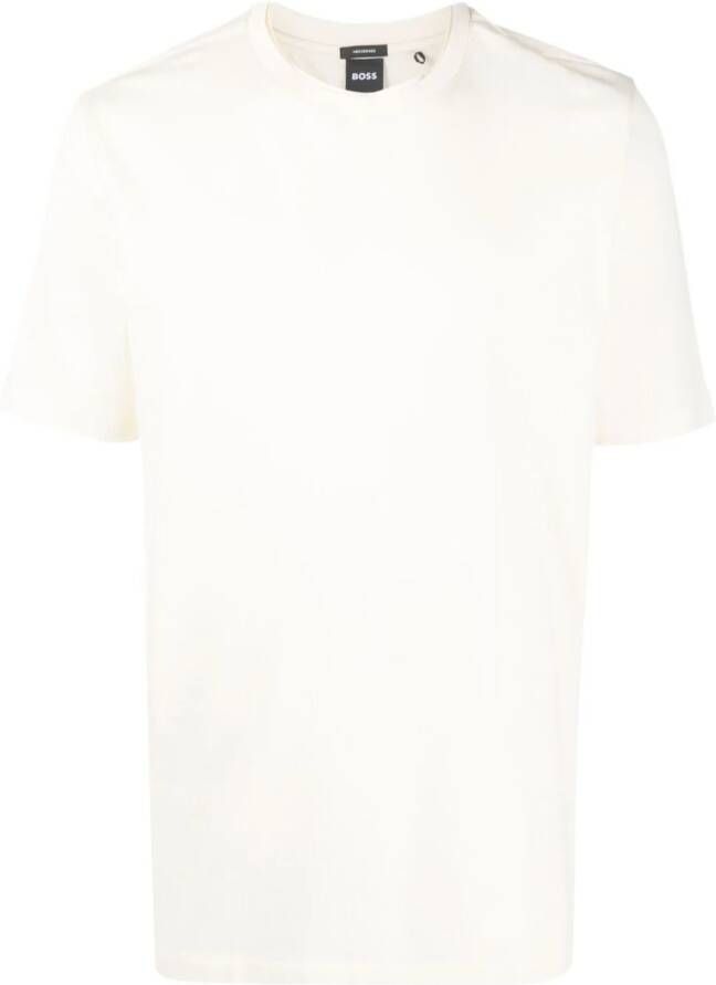BOSS T-shirt met ronde hals Beige