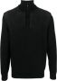 BOSS ribbed half-zip jumper Black - Thumbnail 1