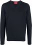 HUGO Trui met V-hals Blauw - Thumbnail 1