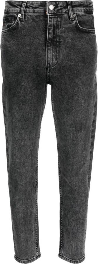 BOSS Jeans met toelopende pijpen Grijs