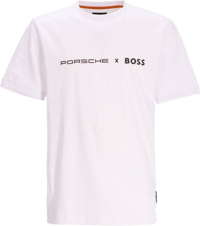 BOSS x Porsche katoenen T-shirt Wit