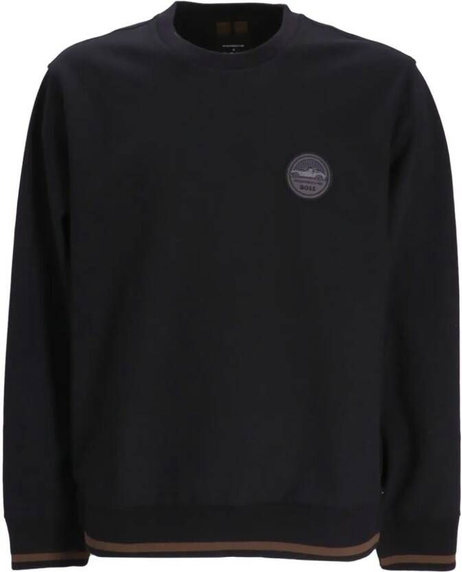 BOSS x Porsche sweater met logoprint Zwart