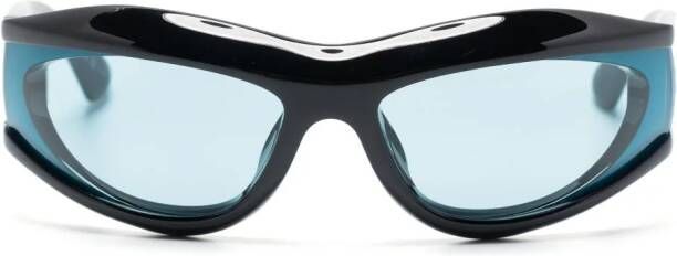 Bottega Veneta Eyewear Cangi zonnebril met piloten montuur Zwart