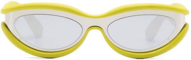 Bottega Veneta Eyewear Hem zonnebril met cat-eye montuur Groen