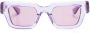 Bottega Veneta Eyewear Hinge zonnebril met vierkant montuur Paars - Thumbnail 1