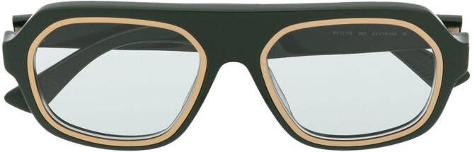 Bottega Veneta Eyewear Zonnebril met rond montuur Groen