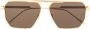Bottega Veneta Eyewear Zonnebril met vierkant montuur Goud - Thumbnail 1