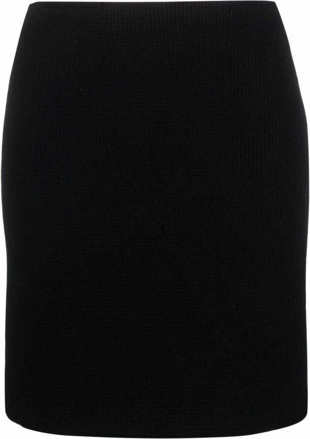 Bottega Veneta Mini-rok met geplooid detail Zwart