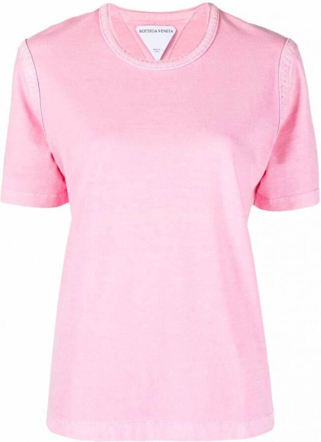 Bottega Veneta T-shirt met stiksel Roze