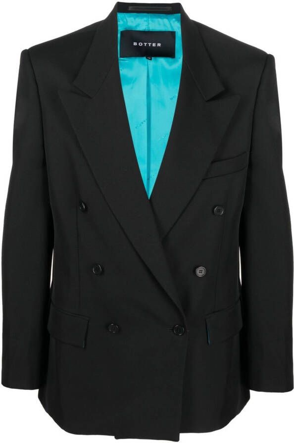 Botter Blazer met dubbele rij knopen Zwart
