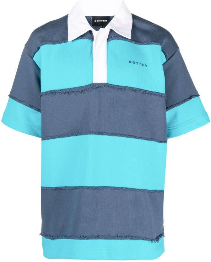 Botter Gestreept poloshirt Blauw