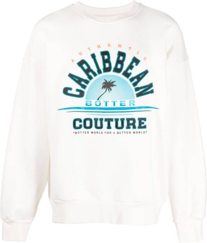 Botter Sweater met grafische print Wit