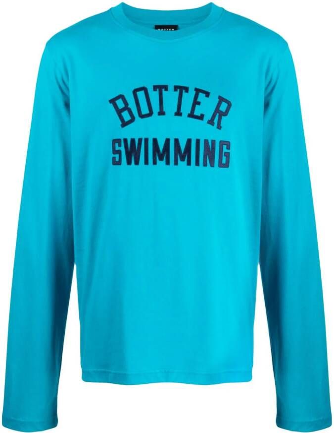Botter T-shirt van biologisch katoen Blauw