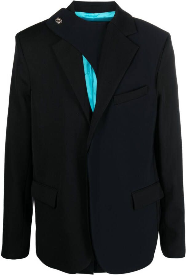 Botter Blazer met enkele rij knopen Zwart