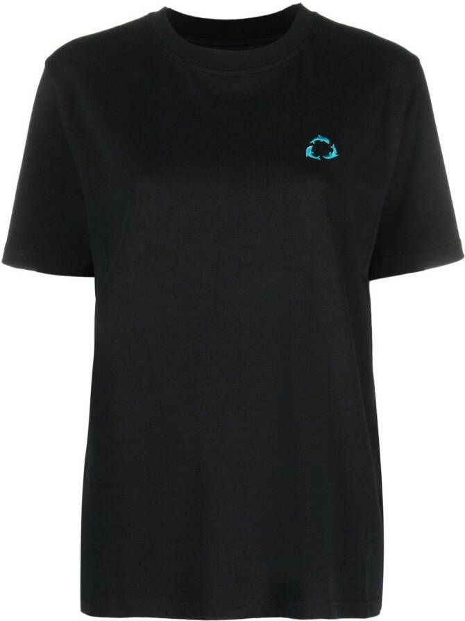 Botter T-shirt met ronde hals Zwart