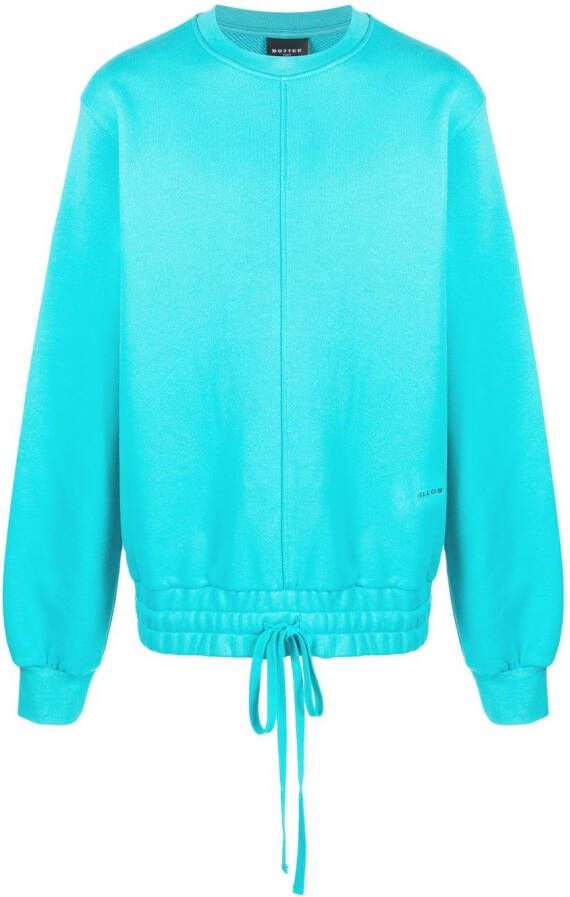 Botter Sweater met trekkoordtaille Blauw