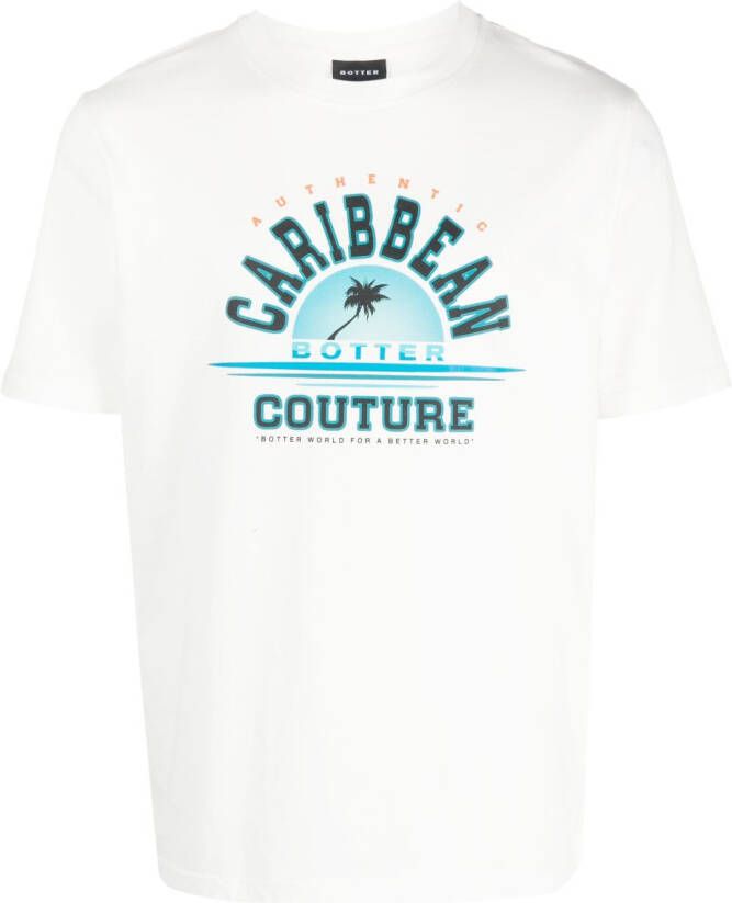Botter T-shirt met print Wit