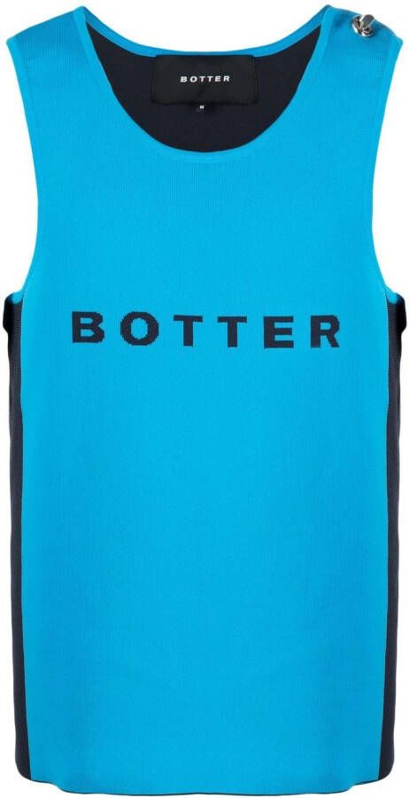 Botter Tanktop met logoprint Blauw