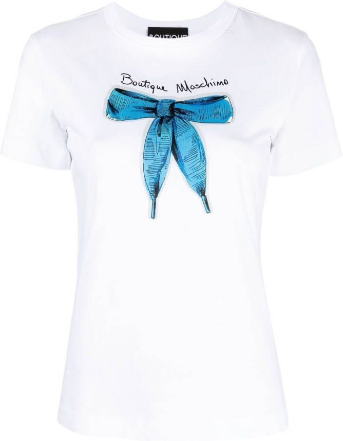 Boutique Moschino T-shirt met print Wit