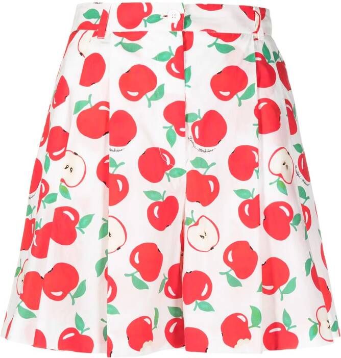 Boutique Moschino Geplooide shorts Wit
