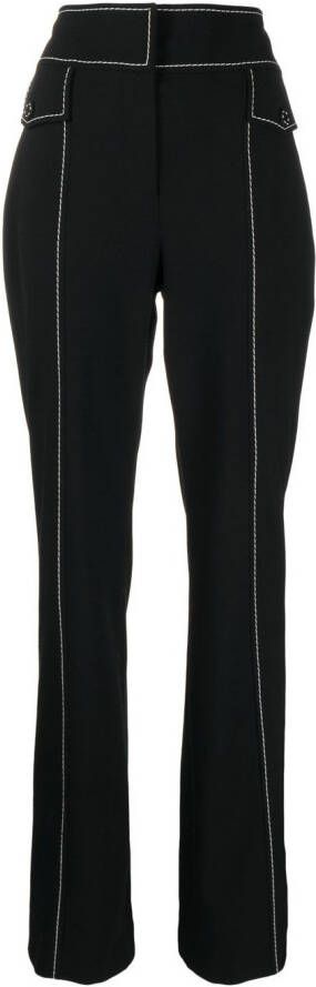 Boutique Moschino High waist broek Zwart