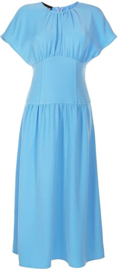 Boutique Moschino Midi-jurk met korsetdetail Blauw