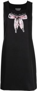 Boutique Moschino Midi-jurk met strikdetail Zwart