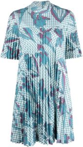 Boutique Moschino Mini-jurk met print Blauw