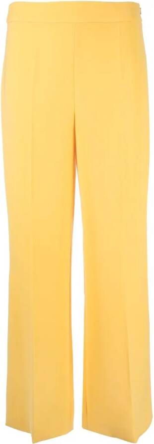 Boutique Moschino Pantalon met zijsplit Geel