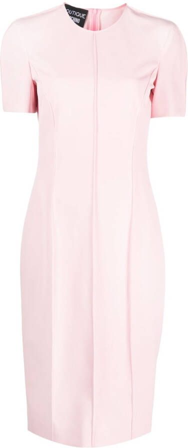 Boutique Moschino Midi-jurk met korte mouwen Roze
