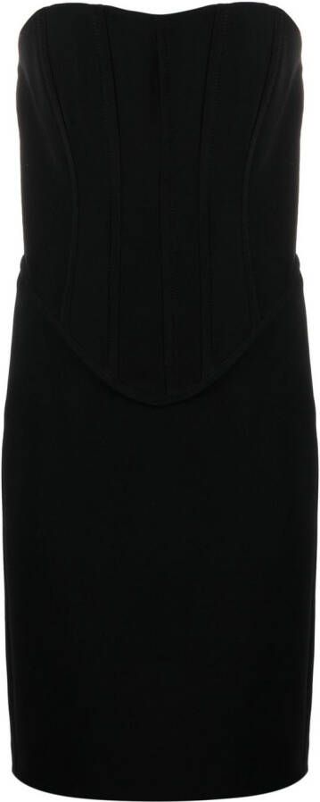 Boutique Moschino Strapless mini-jurk Zwart