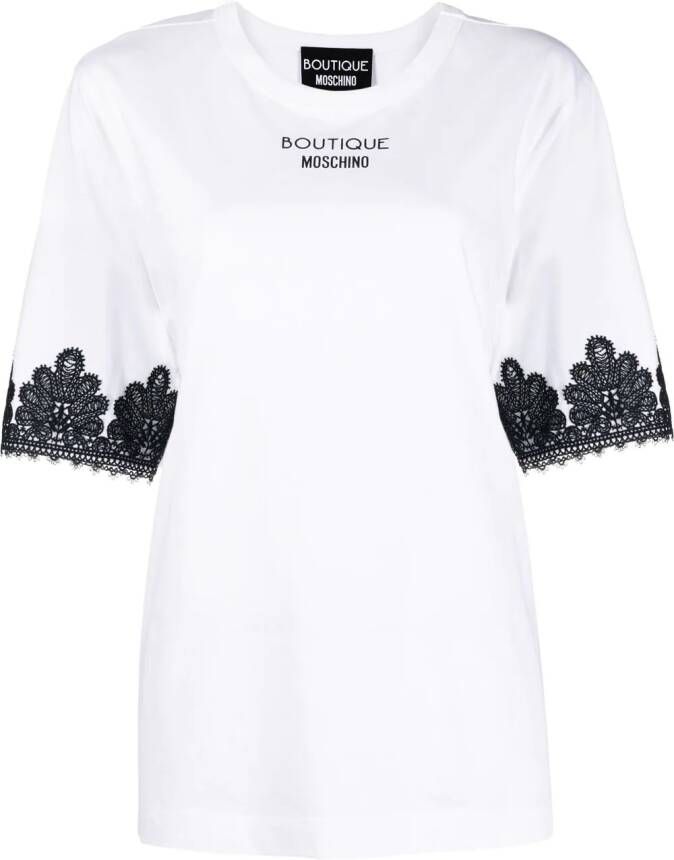 Boutique Moschino T-shirt met logo Wit