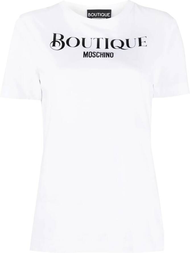 Boutique Moschino T-shirt met logoprint Wit