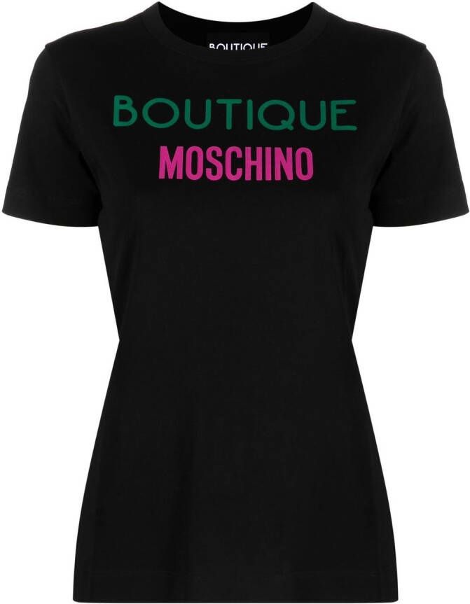 Boutique Moschino T-shirt met logoprint Zwart
