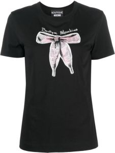 Boutique Moschino T-shirt met print Zwart