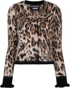 Boutique Moschino Vest met luipaardprint Beige