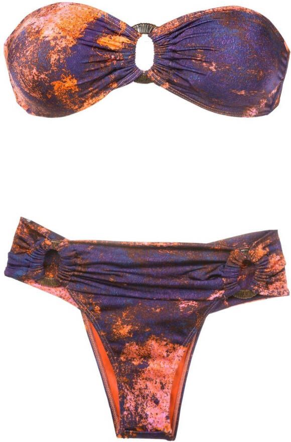 Brigitte Bandeau bikini Paars