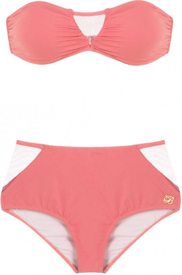 Brigitte bandeau bikiniset dames polyamide Spandex Elastane GG Roze